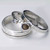 Three seperate textured rings designed to be worn together or individually 