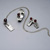 Silver and garnet set in a raised section of square wire 
